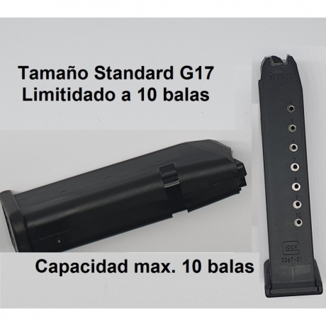 CARGADOR GLOCK 19 LIMITADO 10T.Cal. 9x19