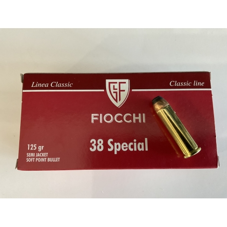 MUNICION FIOCCHI C/ 38 SPECIAL 125 GE SJSP