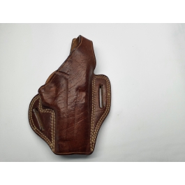 FUNDA PISTOLA OBW GLOCK 17 CUERO MARRON CABRERO