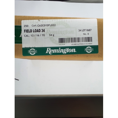 Cartuchos de caza 12/70 REMINGTON Shurshot 34gr. P-8