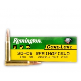 MUNICION REMINGTON C/30-06 CORE-LOCK 180 GR SP