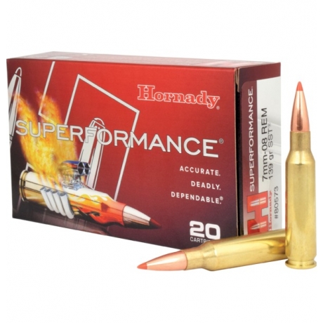 MUNICION HORNADY C/7 MM.REM.MAG. SST 162 GR. (SUPERFORMANCE)